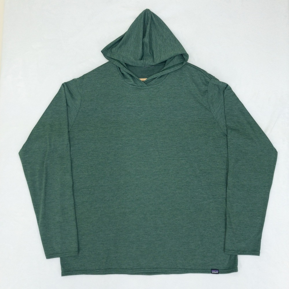 Patagonia Capilene Cool Daily Hoodie Mens XL Green Heathered Performance Outdoor